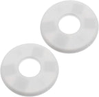 2 Pack Wall Split Flange ABS Round Escutcheon Plate for 1-1/3"/ 33mm Diameter Pipe Faucet Decoration Accessories (White)