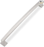 COTYKILEY 10 Pack 7.5 Inch(192mm) Brushed Satin Nickel Cabinet Handles Kitchen Cabinet Pulls Cabinet Door Handles Kitchen Cabinet Hardware