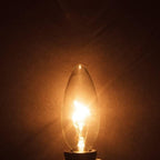 B11 Lighting Torpedo Clear C35 CTC 40W E26 Base Decorative Incandescent Light Bulbs 120V for Chandeliers, Ceiling Fan Lights, Pendants, Wall Sconces, Dimmable, Warm White 2700K (6 Pack)