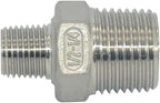 1/2" x 1/4" Male Threaded Reducing Nipple Fitting/Adapter,Stainless Steel SS304 NPT Pipe Hex Reducer