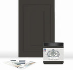 ALL-IN-ONE Paint, Durable cabinet and furniture paint. Built in primer and top coat, no sanding needed. Includes our 30 featured color card - Indulgence, 8oz Sample