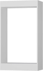 Double Hanging Closet Unit, Modular Wood Closet System Organizer with Storage, White, 19.5"W