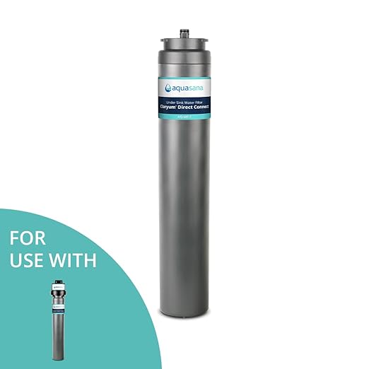 Aquasana Under Sink Water Filter Replacement - Claryum Direct Connect Under Counter Filtration System - AQ-MF-1-R