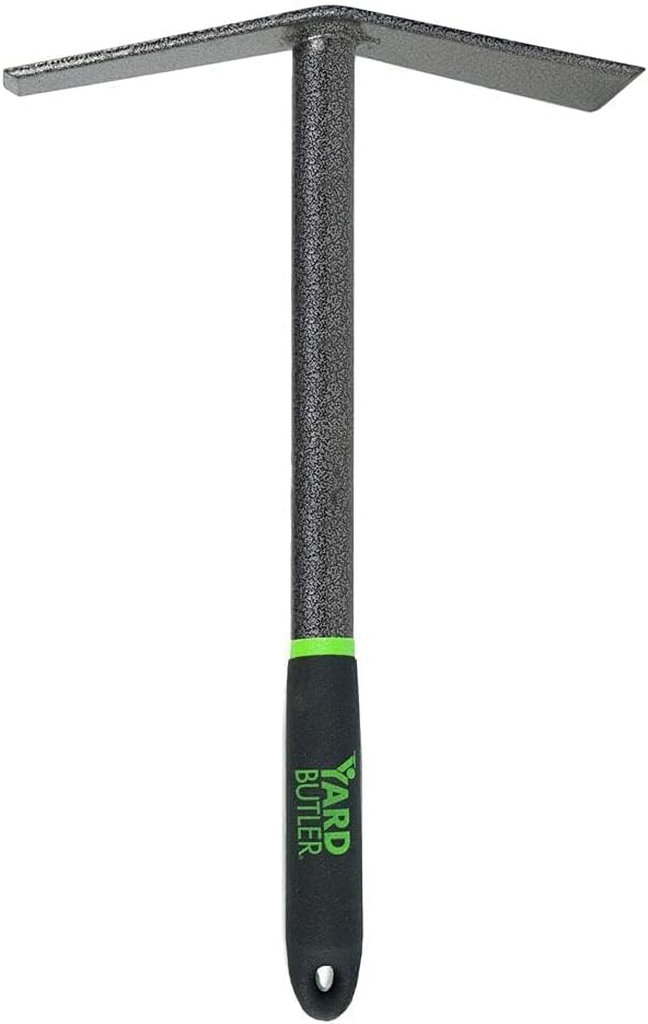 Yard Butler Terra Garden Hand Tools - Weeding Hand Tiller Tool for Efficient Gardening - Weed Remover Tool for Lawn & Garden Care - Durable Gardening Accessory, Mattock