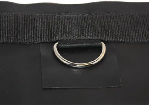 Mytee Products 28' x 27' Flatbed Trailer Lumber Tarp with 10 FT Drop - Heavy Duty Black 18 Oz Vinyl Waterproof Tarp for Truck/Trailers to Protect Cargo from Wind, Rain, Snow and Sun