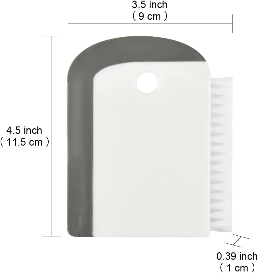 windson 2 Pack Sink Squeegee with Countertop Brush - Pot and Pan Dish Scraper for Kitchen,Bathroom,Mirrors and Car Windows