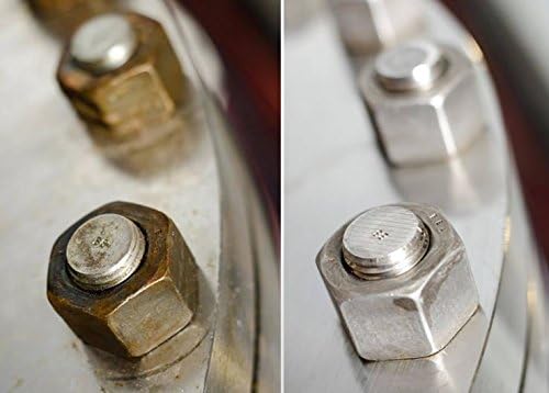 Heavy-Duty Rust Stain Remover for Metal Surfaces Including Stainless Steel. Our Industrial Use Metal Cleaner and Stainless Steel Rust Remover Gel Needs No Scrubbing, Simply Apply and Rinse off (4 oz)