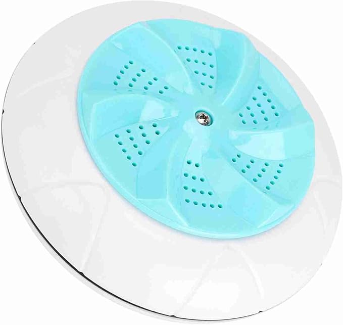 Mini Portable Household Washing Machine Ultrasound Turbo Washer Laundry for Travel (Green)