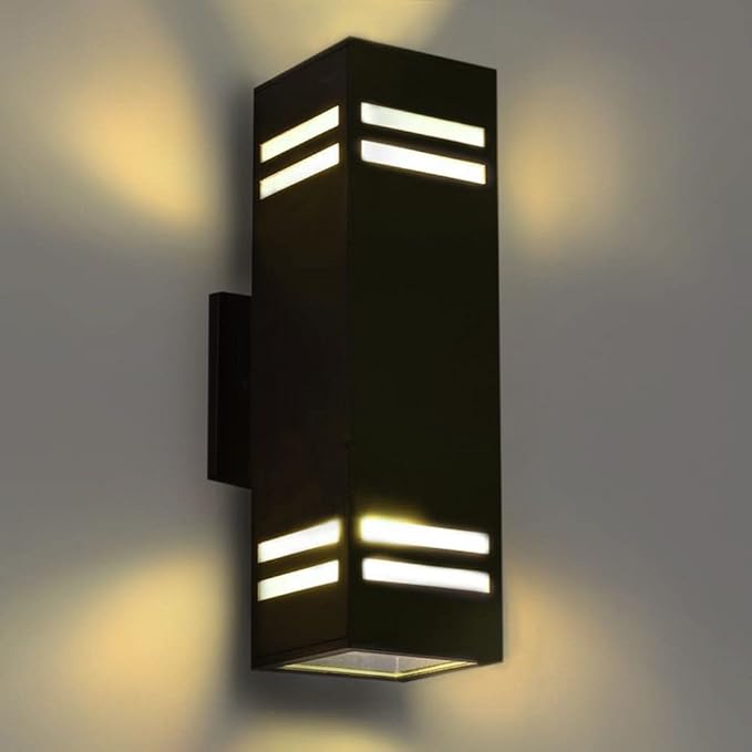 Up and Down Outdoor Wall Lights Fixture – ETL Listed, Aluminum Waterproof Wall Mount Square Design- Modern Exterior Lighting Outdoor Wall Sconce for Porch, Patio