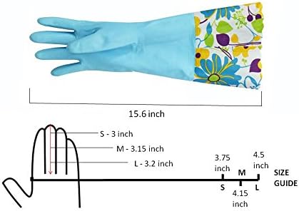 Finnhomy Unisex Adult Household Gloves, Pink/Blue, Large Pack Of 2 US