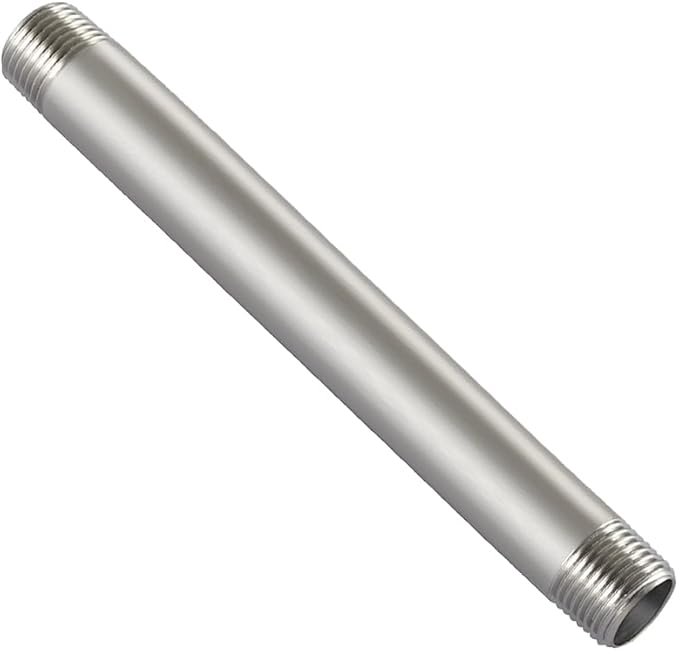 Beduan Stainless Steel Pipe Fitting, 3/4" NPT x 3/4" NPT Male Threaded, 24" Length Pipe Nipple