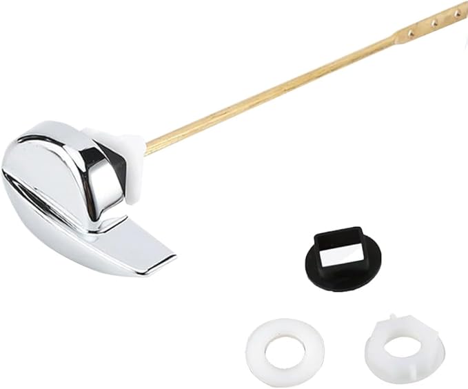 Toilet Tank Flush Lever Handle, Front Mount, Chrome, Universal Fitting (Side Mount)