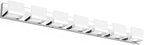 Tipace LED Modern Bathroom Vanity Light Fixtures, 7 Lights Chrome Vanity Lighting for Bathroom Wall Lights Up and Down LED Light Fixtures Over Mirror(White Light 6000K)