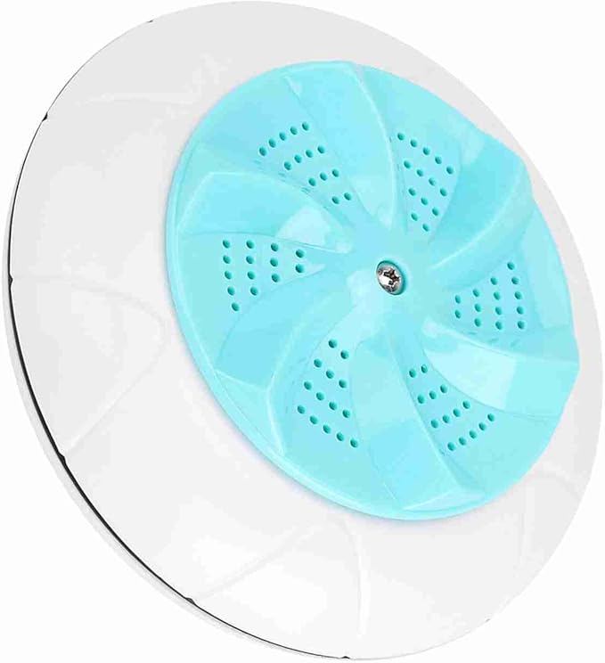 Mini Portable Household Washing Machine Ultrasound Turbo Washer Laundry for Travel (Green)