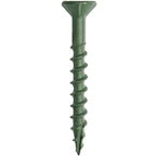 Grip-Rite L158ST1 PrimeGuard Plus #8 x 1-5/8" Wood to Wood Deck Screw, Green, 1lb Box