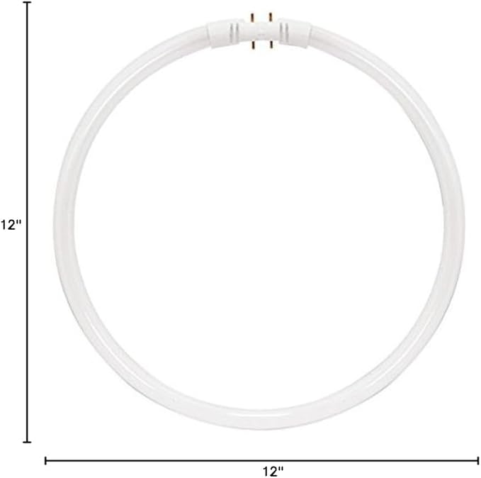 KOR (Pack of 2) FC40T5/-12 T5 Flurescent Circline - 40 Watt - 2GX13 Base - (FC12T5) (4100K - (Cool White))