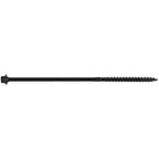 #14 X 7 Heavy Duty Black Timber/Log/Landscaping Wood Screws - Exterior Coated Heavy Duty Screws - ~50 Screw Count - Heavy Duty Black Log Wood Screws