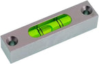 Aluminum alloy small bar level, square horizontal bubble, water level ruler, installation hole adjustable head (66 * 15 * 14mm)