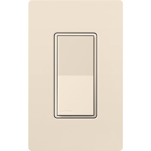 Lutron Sunnata On/Off Accessory Switch, only for use with Sunnata LED+ Dimmers, ST-AS-LA, Light Almond