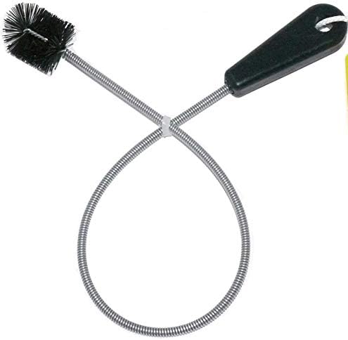 22" Long Sink Drain Cleaning Brush by FryOilSaver Co., Clog Remover for Small Spaces Perfect for Unclogging Sink, Toilet & Shower Drain, Drain Snake Hair Clog Remover, Tiny Pipe Cleaning Brush - B113C