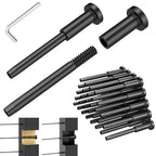 CKE 30 Pack Black Invisible Cable Railing Kit, T316 Stainless Steel Swage Tensioner Terminal for 1/8" Cable Railing System, Invisible Receiver and Stud End Hardware for 2x2 Wood & Metal Post BCR31