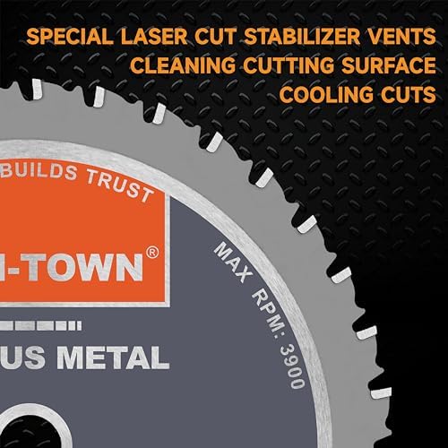 TWIN-TOWN 7-1/4-Inch 36 Tooth Steel and Ferrous Metal Saw Blade with 5/8-Inch DMK Arbor