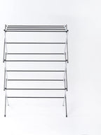 Displays By Jack Portable Collapsible Clothing Dryer Rack, Foldable Drying Rack for Clothes, Lingerie, Towels, Linens, Laundry Home Apartment Must Haves, Metal Chrome Finish