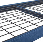 Heavy Duty Member Mark 4-Shelf Industrial Storage Rack, 77" W x 24" D x 72" H (Blue, 3 Pack)