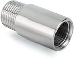 TAISHER 2PCS Stainless Steel Pipe Fittings, 1/4" NPT Male x 1/4" NPT Female Threaded, 2" Length Nipple Cast Pipe