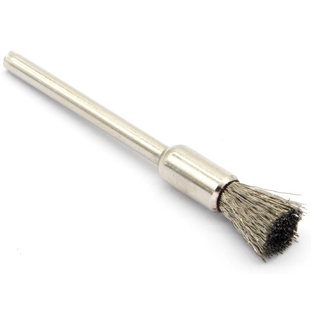 20PCS Wire Brushes - Metal Rust Removal, Polishing, Cleaning - 6mm Diameter, 3mm Shaft - Removes Burrs, Dust, and Oxide Layer - Handles Rough Surfaces - Designed for Industrial and DIY Enthusiasts