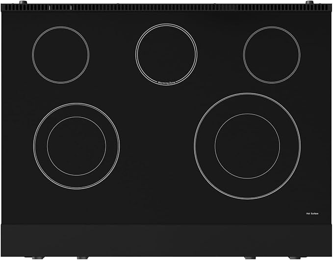 Gordon Ramsay by THOR Kitchen 36 Inch Professional Electric Range with Tilt Panel Touch Control in Black