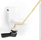 iFealClear Universal Metal Side Toilet Flush Hnadle Replacement, Angle Mount Toilet Handle Replacement Compatible with Kohler, American Standard, TOTO, Mansfield, Solid Brass, Oil Rubbed Bronze