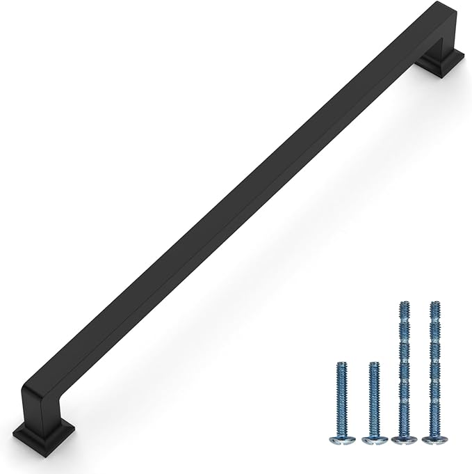 10 Pack 8.8"(224mm) Matte Black Cabinet Pulls Kitchen Cabinet Handles Drawer Pulls Cupboard Hardware for Cabinets CK0078