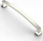 Asidrama 10 Pack 6.3 Inch(160mm) Hole Centers Kitchen Cabinet Handles, Brushed Satin Nickel Cabinet Pulls Kitchen Cabinet Hardware for Cupboard Drawer Pulls
