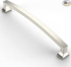 Asidrama 20 Pack 7 Inch(177mm) Brushed Satin Nickel Kitchen Cabinet Handles, Cabinet Pulls Kitchen Cabinet Hardware for Cupboard Drawer Pulls