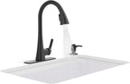 KOHLER R26281-SD-BL Maxton Touchless Pull-Down Kitchen Faucet with soap/Lotion Dispenser, Matte Black