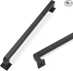 COTYKILEY 10 Pack 7.5 Inch(192mm) Matte Black Kitchen Cabinet Handles Cabinet Pulls Cabinet Door Handles Kitchen Cabinet Hardware Cupboard Drawer Pulls Dresser Handles