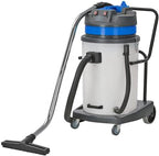 Compact Industrial Wet/Dry Vacuum Cleaner | 2 Motors | 2000 Watt Power | 225 CFM | 19 Gallon Capacity