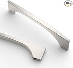 Asidrama 10 Pack 5 Inch(128mm) Brushed Satin Nickel Kitchen Cabinet Handles, Cabinet Pulls Kitchen Cabinet Hardware for Cupboard Drawer Pulls