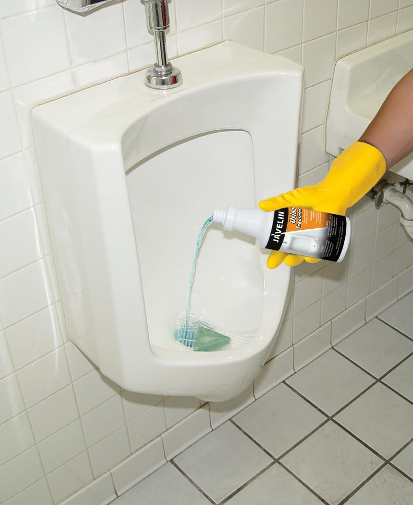 Javelin Urinal Drain Treatment – Industrial-Strength Urine Salt & Scale Remover – Unclogs & Restores Urinal Drains – Eliminates Odors & Prevents Future Build-Up – 32 Fl. Oz. (1 Bottle)