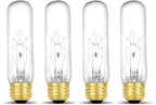 lumenivo Piano Light Bulb 40 watt 120 Volts 一 40T10/CL Light Bulb Display Replacement for Creative Hobbies 3090 一 T10 Bulb Medium Base (E26) Clear Incandescent Bulb for Illuminated Display 一 4 Pack