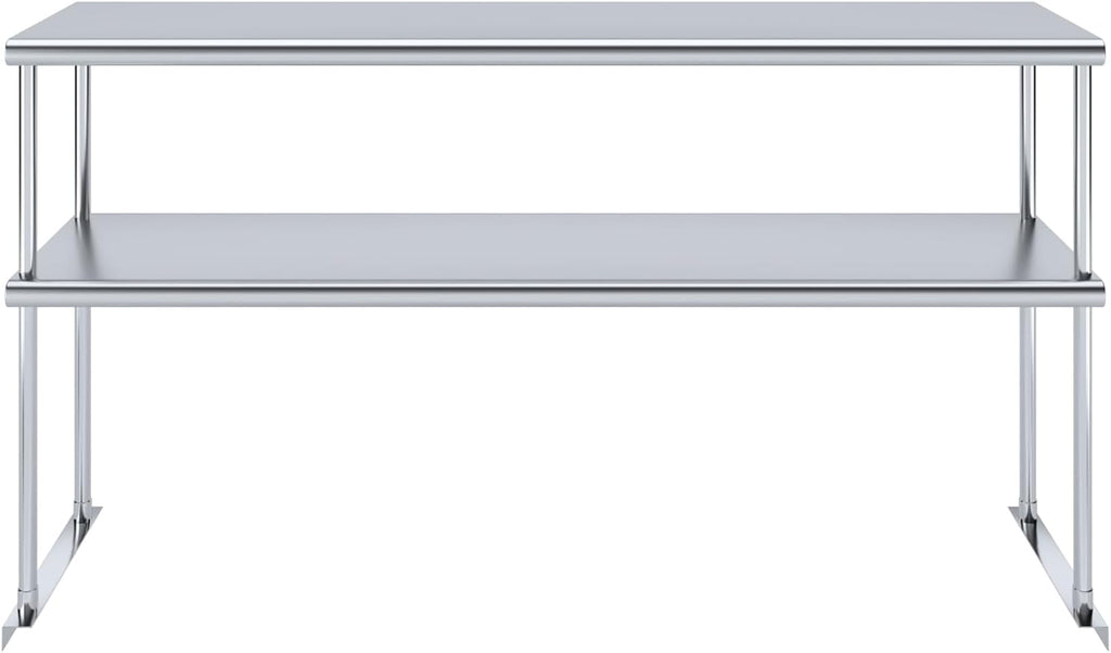 AmGood Double OverShelf Stainless Steel NSF - Many (60" Long x 14" Deep)