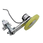 2PCS Industrial Encoder Meter Measuring Roller Rubber Wheel Wear-Resistant Polyurethane Synchronizer Wheel for Rotary Encoder (Perimeter 250mm(Hole Diameter 6mm))