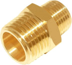 Joywayus 2PCS 3/4" NPT Male x 1/4" NPT Male Hexagon Brass Pipe Fitting Adapter