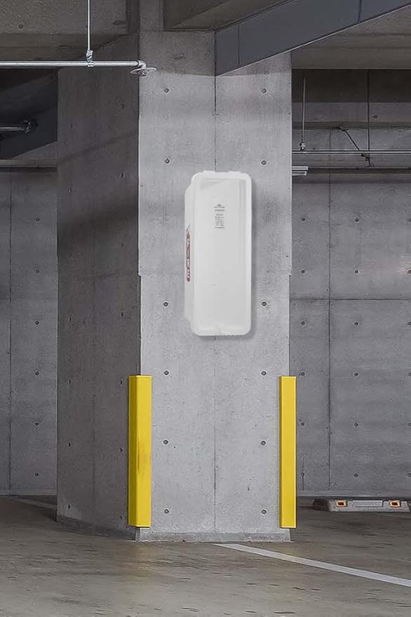 Fire Extinguisher Cabinet Fire Extinguisher Box Outdoor Fire Cabinet Mounted Fire Extinguisher Cabinet Fire Extinguisher Cover (White with Pull-Panel, Rx350, Plastic, 5 Pounds, 4, AKA1)