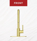Pfister Stellen Kitchen Faucet with Pull Down Sprayer, Single Handle, High Arc, Brushed Gold Finish, LG529SABG
