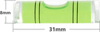 JYK Mini Cylindrical Level 20pcs,8x31m Small Horizontal Bubble Levels - Ideal for Measuring, Layout & DIY Projects