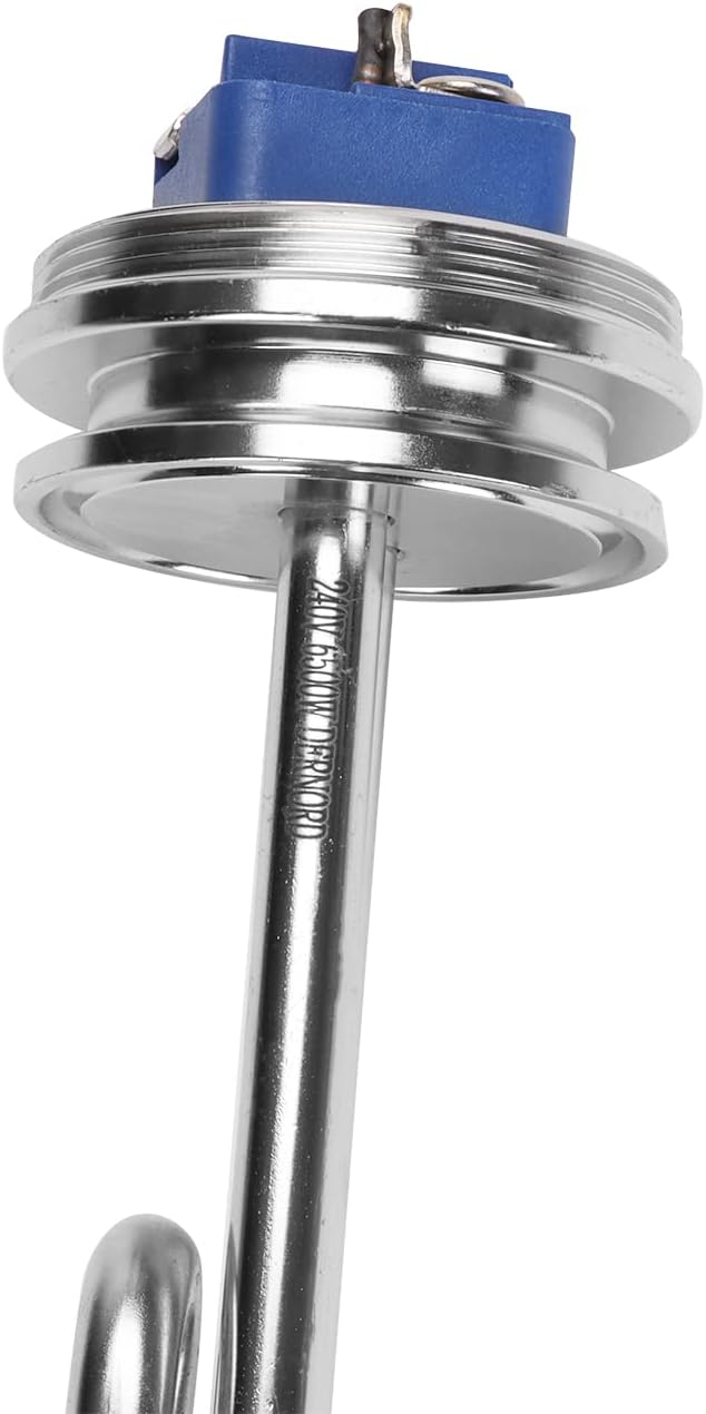 DERNORD 1.5" Inch (OD50.5mm) Tri-clamp Foldback Heating Element Stainless Steel Immersion Water Heater (240v 6500w)
