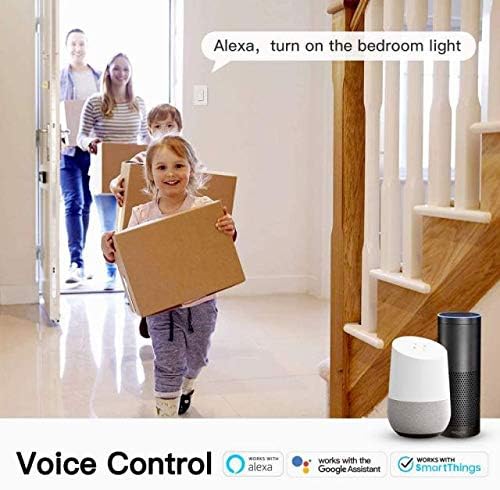 TREATLIFE Smart Dimmer Switch, Neutral Wire Needed, 2.4Ghz Wi-Fi Light Switch, Works with Alexa and Google Assistant, Schedule, Remote Control, FCC Listed, Single Pole (1 Pack)