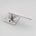 GOBEKOR 1 Pack Brushed Nickel Lever Door Handle Dummy Door Levers Square Closet Door Handles for Pantry Interior Non-Turning Door Lever